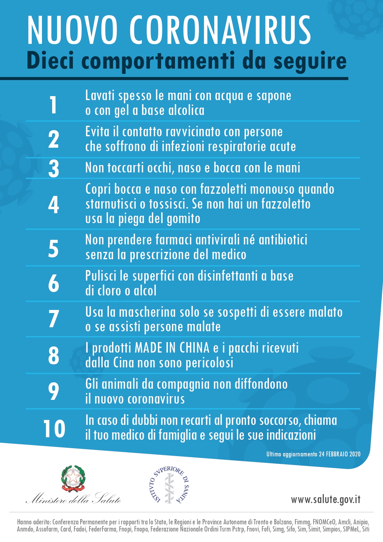 CORONAVIRUS Comunicazioni e informazioni utili